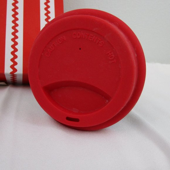 NWOT Pier 1 Ceramic Christmas Travel Mug - Picture 4 of 6